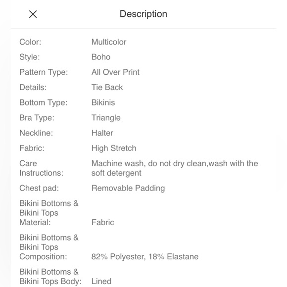 Allover Print Halter Triangle Bikini Swimsuit With Cover Up - Picture 8 of 10